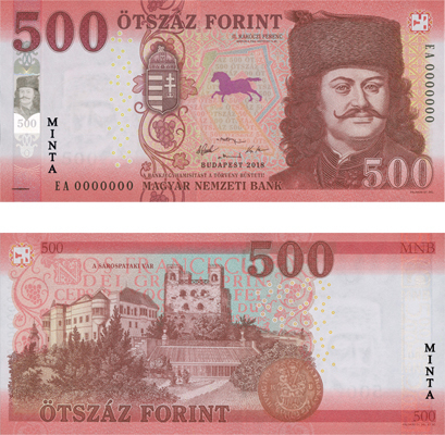 The new 500 HUF banknote