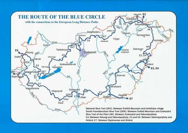 The route of the Blue Circle The route of the Blue Circle