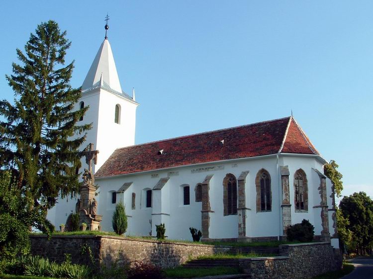 The Romanesque-gothic catholic church of Zalaszántó