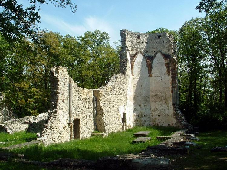 The ruins of the destroyed monastery
