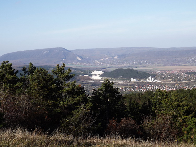 Panorama towards the ridge of Pilis from the top of Nagy-szénás Mountain