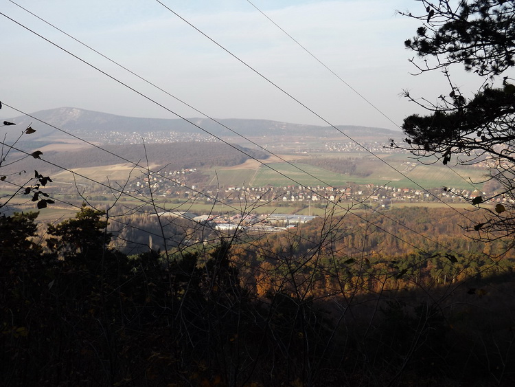 View from the cut-line of a power line towards the valley