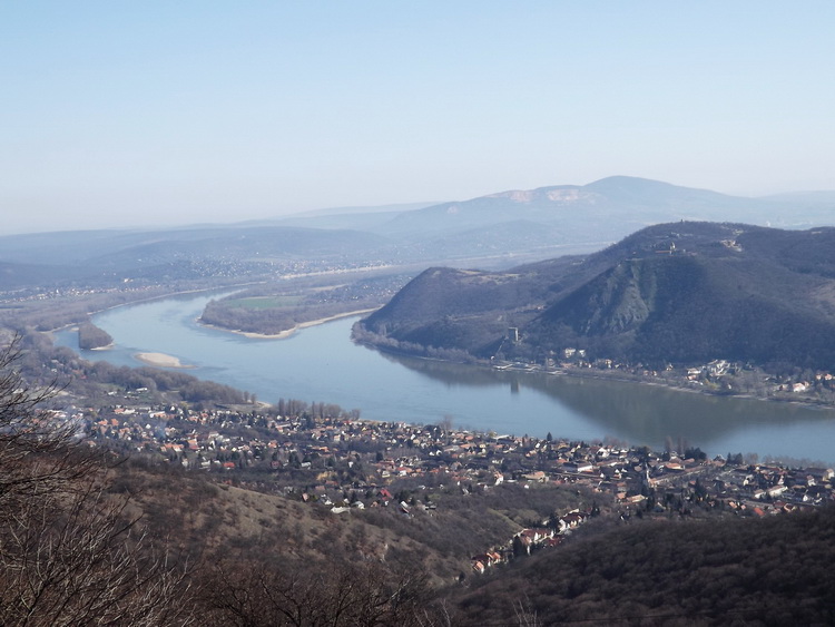 The panorama of the Danube Bend from the lookout tower
