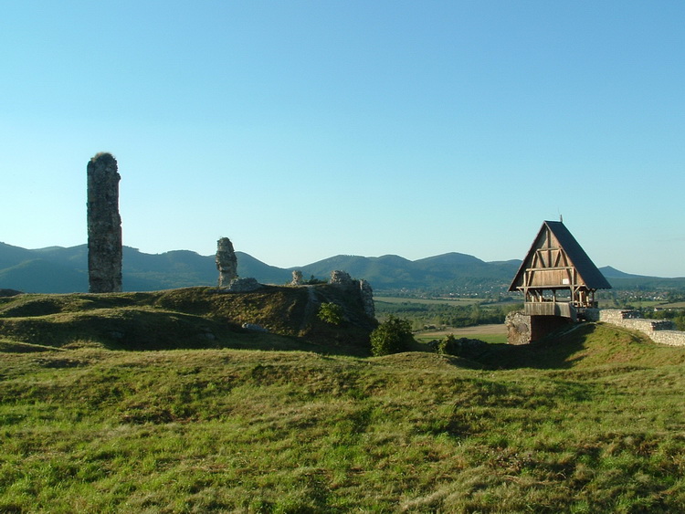Among the ruins of Castle of Nógrád