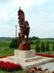 Faragott Rákóczi szobor Romhány és Kétbodony között az orsztágút szélén