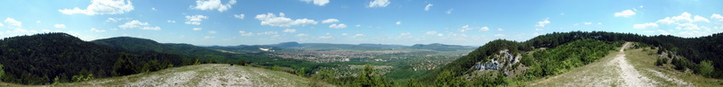 360-degree panorama from the Zsíroshegy Hill to the environs
