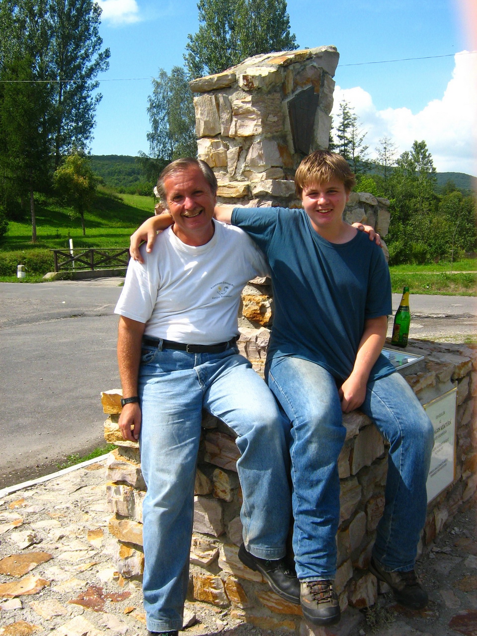 With my son after the finishing of the Blue Trail in 2006