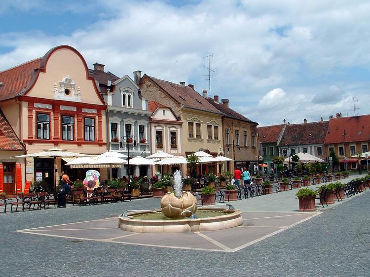 The main square of Kőszeg town